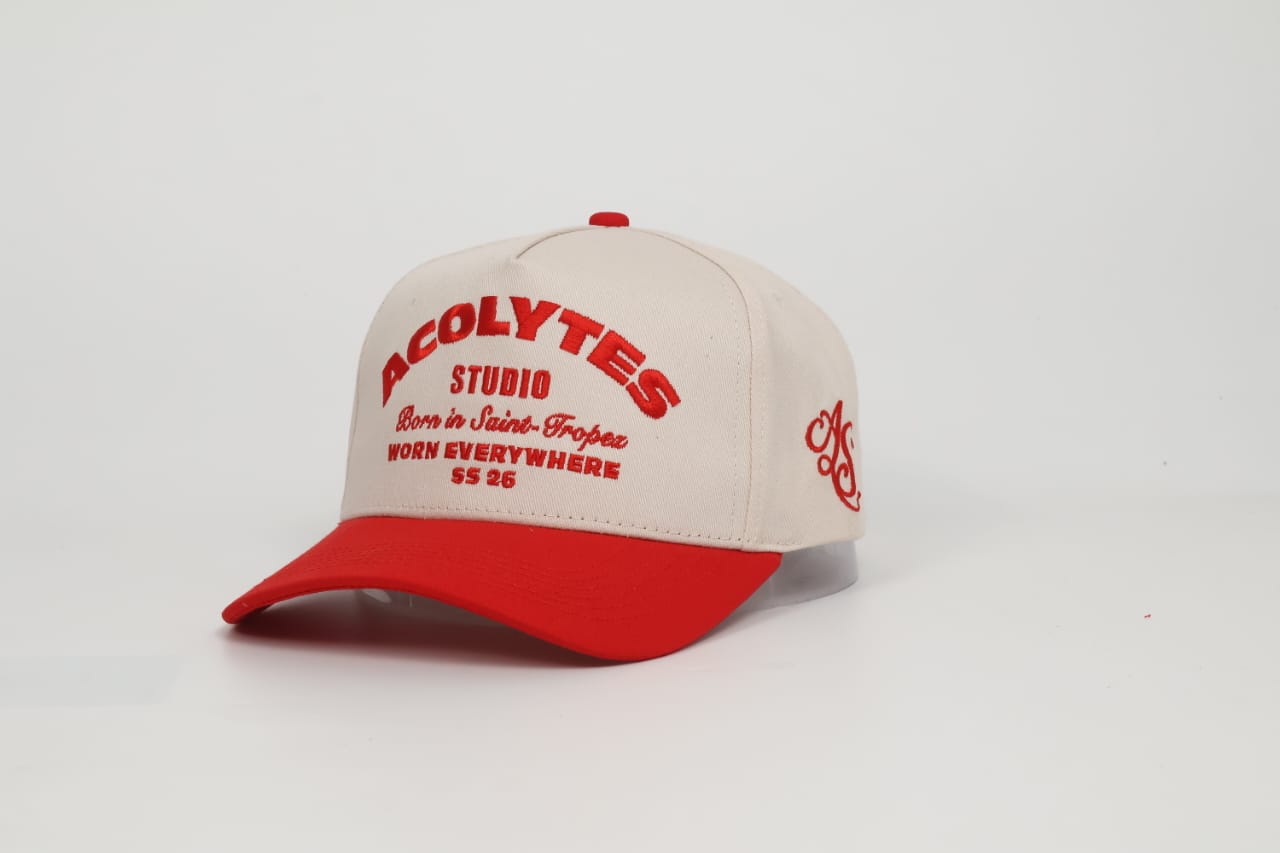 ACOLYTES STUDIO LOGO CAP - BICOLORE RED