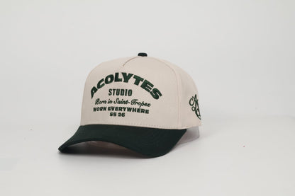 ACOLYTES STUDIO LOGO CAP - BICOLORE GREEN