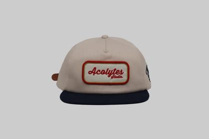 ACOLYTES STUDIO PATCH CAP - WHITE/BLUE
